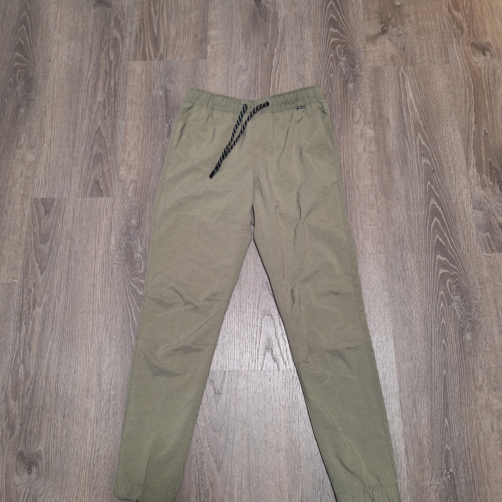 Hurley Men’s Olive Green Joggers - Size S - Like New